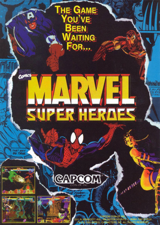 Marvel Super Heroes (951024 Euro) Arcade Game Cover